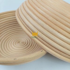 Ensemble de paniers de levage écologiques faits à la main pour pain au levain, en rotin naturel, ronds et ovales, vente en gros - Product Image 6