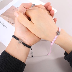 Cartoon Spider Stainless Steel Hand-Woven <b>Adjustable</b> <b>Bracelet</b> For Couples Gift Unisex Jewelry - Product Image 1