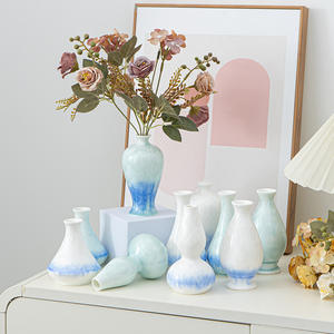 แจกันเซรามิกคุณภาพสูงหรูหราทันสมัยเป็น<span class=keywords><strong>ม</strong></span>ิตรกับสิ่งแวดล้อ<span class=keywords><strong>ม</strong></span>ดีไซน์เคลือบคริสตัลแจกันตั้งโต๊ะขนาด20ซม. x 20ซม. ห้องนอนห้องนั่งเล่น - Product Image 1