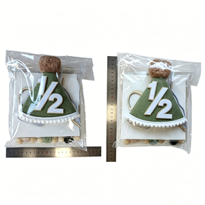 Driedelige set Verjaardagsfeestje Achtergrond Wanddecoraties Kinderdecoraties voor 1-jarigen Kronen Kaartinzetstukken Hot Selling - Product Image 3
