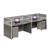 Poste de travail de bureau moderne avec cloison, bureaux informatiques de luxe, ensemble de mobilier de direction et d'employé avec cloison de séparation, vente en gros