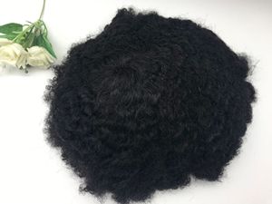 Toupet pour homme en cheveux bouclés africains 8MM, boucles explosion, entièrement tissé à la main, <span class=keywords><strong>modèle</strong></span> H037, pour le commerce électronique transfrontalier - Product Image 6