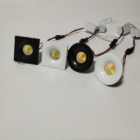 Mini Projecteur LED Encastrable 1W, Argent Aluminium, Plafonnier pour Armoire, Hôtel, Entrepôt, AC85-265V, 2700K, IP20, CE, 50000 Heures, 2 Ans