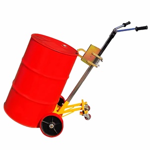 Chariot à bidons d'huile industriel de type bec d'aigle, roues en nylon résistantes à l'abrasion, conteneur à roulettes à quatre roues, OEM acier plastique 450 kg - Product Image 3