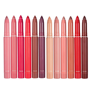 Rouge à lèvres OEM personnalisable couleur, 2-en-1, crayon à lèvres et teinte longue tenue à base d'eau, sensation hydratée et lisse, marqueur pour les lèvres - Product Image 1