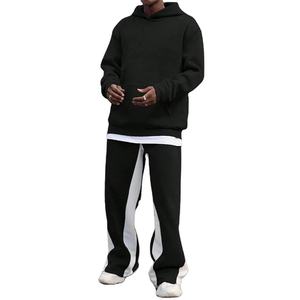 Sudadera con Capucha Personalizada de Estilo Urbano para Hombre, Pantalones Deportivos con Bolsillos, Estilo Holgado, 100% Algodón Felpa - Product Image 1