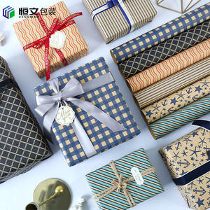 맞춤형 인쇄 맞춤형 재활용 금박 생일 축하 크리스마스 선물 포장지 - Product Image 5