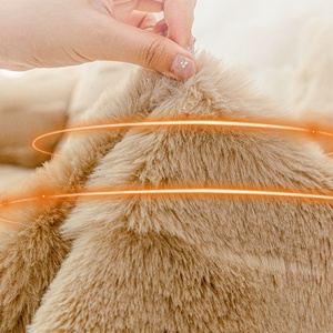 Cuscino in pelliccia di coniglio morbido e delicato sulla pelle con uno stile massaggiante spesso imbottito <span class=keywords><strong>per</strong></span> un <span class=keywords><strong>divano</strong></span> sezionale caldo e invitante - Product Image 4