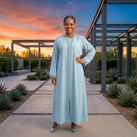 Nouvelle Abaya en Dentelle 2026, Ensemble Deux Pièces avec Robe Intérieure, Abaya Modeste, Vêtements Islamiques de Dubaï, Abaya Aïd, Robe Musulmane pour Femme, Vente en Gros