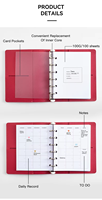 Impression personnalisée de cahier de réunion de bureau et d'affectation d'étudiants hautement personnalisé et esthétique
