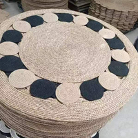 Grounding protection Mats Home Decor Rugs Floor Mat Handmade Natural Jute Carpets and Rugs for Living Room