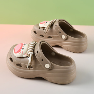 Women's Height Increasing <b>Clogs</b> EVA Closed Toe Non Slip Breathable Odor Resistant Summer Outdoor Wear Beige Pink Black Brown - Product Image 2