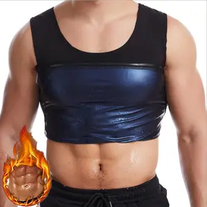 Sweat Sauna Vest for Men Body Shaper Waist Trainer Workout Heat Trapping Polymer Shirt Pullover Tank Top