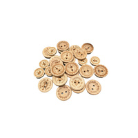 Boucle en bois circulaire personnalisée de 15 mm, 20 mm et 25 mm, idéale pour les travaux manuels de couture, la décoration de vêtements et de chemises, les festivals