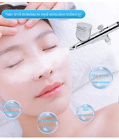 Expérimentez une hydratation intense avec notre appareil portable de pulvérisation faciale à jet d'oxygène nano en acier inoxydable (compatible US/UK/EU)