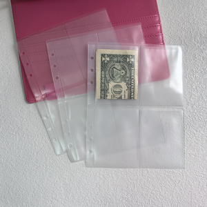Tùy chỉnh cá nhân Matt Bền PVC bơm lại 100 Phong Bì tiền tiết kiệm thách thức tay áo túi A5 tùy chỉnh 4-Slot phong bì - Product Image 2