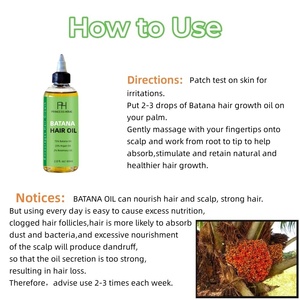 Natural 100% Pure Batana Crazy Growth Oil Kit África Cuero cabelludo y raíces del cabello Aceite fortalecedor para todo tipo de cabello Etiqueta privada - Product Image 5