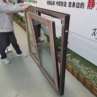 Ventanas Abatibles de PVC de Doble Acristalamiento de Alta Calidad, Vidrios Templados, Ventanas de PVC