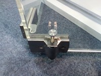 Quincaillerie de charnière en acier inoxydable à 12 panneaux pour porte pliante accordéon sans cadre interne et externe coulissante