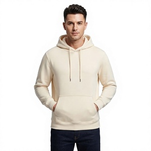 Sweat à capuche décontracté pour homme Saar Industries en polaire bleue polyester/rayonne, coupe ample, anti-boulochage, hiver, 180g - Product Image 1