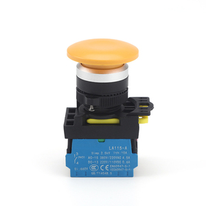 Interruptor de Botón Pulsador de Plástico CHAOYI de 22 mm con Cabeza de Hongo, Momentáneo/Autoenlazado, 1NO1NC, con Protección IP65 a Prueba de Agua - Product Image 5