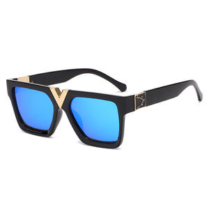 Gafas de Sol de Montura Grande Estilo Europeo Americano, Unisex, Protección UV400, Montura Negra, Lentes de PC, Moda, Viajes, Conducción, Escenario - Product Image 3