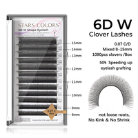 Extensions de cils en forme de Y, noir mat, 0,07C 0,07D, longues et naturelles, courbure D, cils doux, TDANCE YY Eyelashes