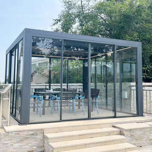 Pérgola Bioclimática Motorizada de Aluminio para Exteriores, con Persianas Retráctiles Ajustables, Protección UV, Resistente a la Intemperie - Product Image 3