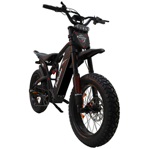 Potente Bicicleta Eléctrica de 2000W y 60V con Neumáticos Gruesos de 20 Pulgadas, Suspensión Completa, Estilo Retro, para Adultos, Disponible en EE. UU., Lista para Enviar, M2-HONG - Product Image 1