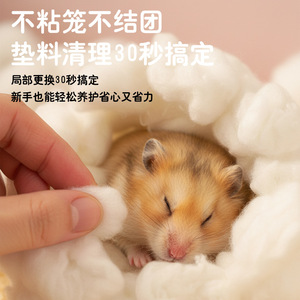 Crown Asia - Ropa de Cama Cálida de Algodón para Hámster, Manta de Invierno Natural, Transpirable, Hipoalergénica y Suave para Mascotas Pequeñas - Product Image 3