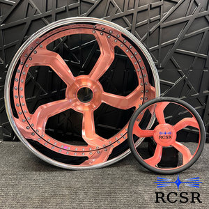 RCSR OEM Llantas Forjadas Plateadas 5x114.3 6x139.7 de 22 24 26 28 Pulgadas, Rines Dorados y Rosados para Ford Mustang Chevrolet Bel Air <span class=keywords><strong>Jeep</strong></span> Willys MB - Product Image 3