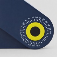 Niveau à bulle pliable en alliage d'aluminium de qualité industrielle, règle de mesure multi-angles réglable, portée 0-5m pour