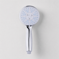 Ducha de Mano Moderna Cromada con Placa Frontal Extraíble y Panel de Boquillas de Fácil Limpieza para Baños Residenciales y Suministro Hotelero