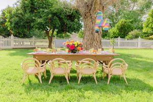 Chaise enfant en rotin tressé sur mesure, design moderne, légère, en osier, mobilier pour enfants pour fête d'anniversaire, salon, chambre à coucher - Product Image 4