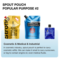 Compostabl sacs à bec verseur rechargeables 50ml 100ml 200ml emballage réutilisable pour aliments de bébé sac à presser