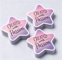 Pencetakan Kustom Stiker Holografik Berkualitas Tinggi Tahan Air Laser Label Perekat Die-Cut Printer