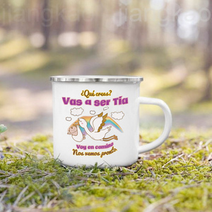 Funny French Print <strong>Mugs</strong> Pregnancy Announcement Coffee Cups Drinks Water Cup Enamel <strong>Mug</strong> Gift for Dad Aunt <strong>Uncle</strong> Grandpa Grandama - Product Image 5