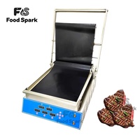 Plaque de cuisson électrique double chauffante antiadhésive pour steak et burger, équipement de cuisine de fabricant chinois