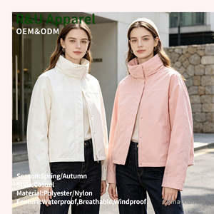 Vestes R&U pour femmes, <span class=keywords><strong>veste</strong></span> coupe-vent tendance personnalisée, vestes imperméables, coupe-vent, séchage rapide - Product Image 5
