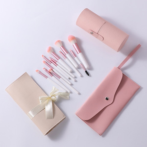 ชุดแปรงแต่งหน้า 12 ชิ้น ขนแปรงสังเคราะห์ ด้ามไม้ สำหรับคอนซีลเลอร์ มาสคาร่า อายไลเนอร์ ดินสอเขียนคิ้ว แปรงปัดแก้ม - Product Image 5