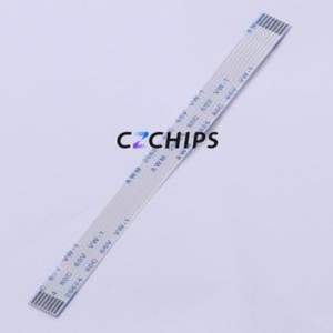 JS10A-08P-100-4-8 FFC Cable (Flexible Flat Cable) P=1mm Connector 8P 1mm 0.3mm Non-Inverting - Product Image 1