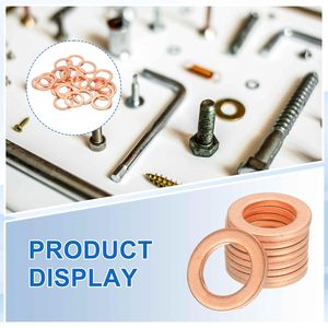 ชุดอุปกรณ์ปะเก็นทองแดง แหวนรองซีลสำหรับการใช้งานต่างๆ - Product Image 4