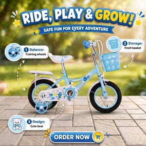 <span class=keywords><strong>Bicicleta</strong></span> infantil Princess de nuevo diseño de 12, 14, <span class=keywords><strong>16</strong></span> y 18 pulgadas con ruedas de entrenamiento, precio económico, para niños de 3 a 10 años. - Product Image 1