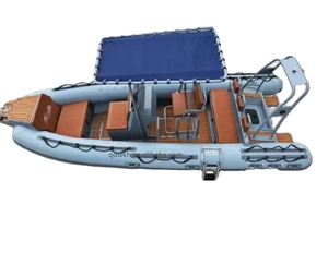 Barco inflable alemán de PVC de 20 pies con techo rígido de aluminio serie 580 bote rígido para surf carreras remo pesca en <span class=keywords><strong>lagos</strong></span> - Product Image 5