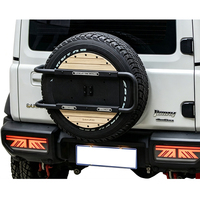 Support d'extension de roue de secours en alliage d'aluminium pour Suzuki Jimny, fixation sur hayon arrière, support de rangement modulaire