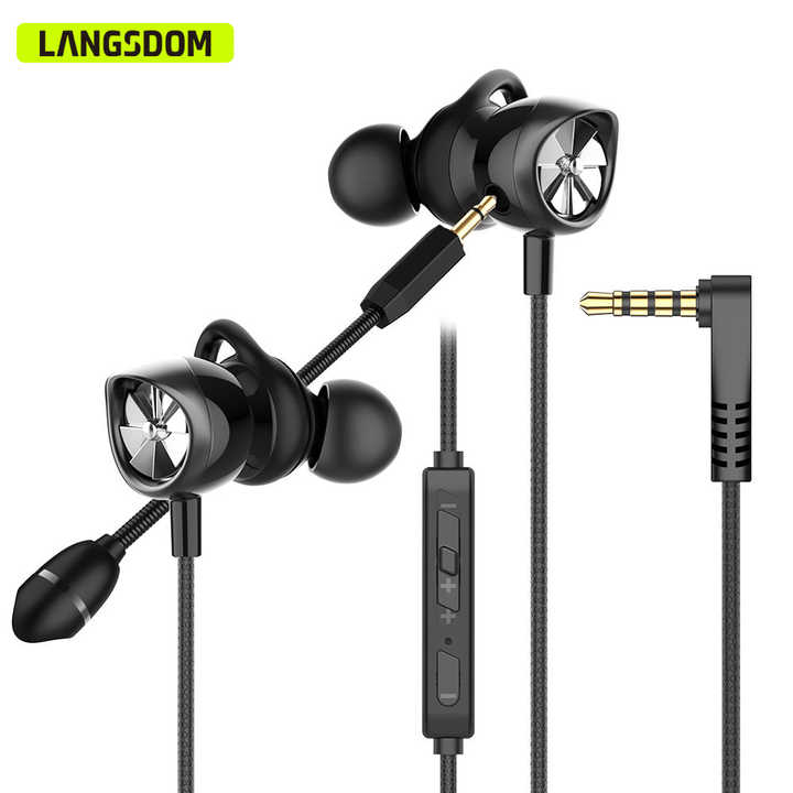 Microphone Gaming Earphones For Pubg Mobile Langsdom Earphones