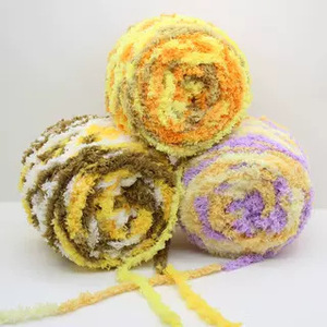 100g Erfan Fil de serviette en polaire corail à trois brins, épaisseur moyenne, pour tricot à la main, mélange acrylique, pour gilet Ali Rabbit - Product Image 2