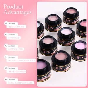Hanyinails Gel Fortalecedor de Uñas Vegano Natural de 56 ml, Superbajo en Calor, Autonivelante, Alta Dureza, Larga Duración, <span class=keywords><strong>30</strong></span> Días - Product Image 4
