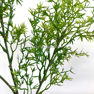 Promesa Artificial Hojas de un solo tallo Boda Sala de estar Colgantes de pared con vegetación Flor suelta - Product Image 4