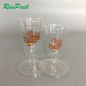 Tasse jetable en pet, 10 pièces 12oz 16oz 20oz 24oz, personnalisé pour jus de yaourt - Product Image 4